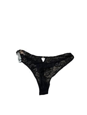 Fleur du Mal Women's Thong Black Size 2 H97